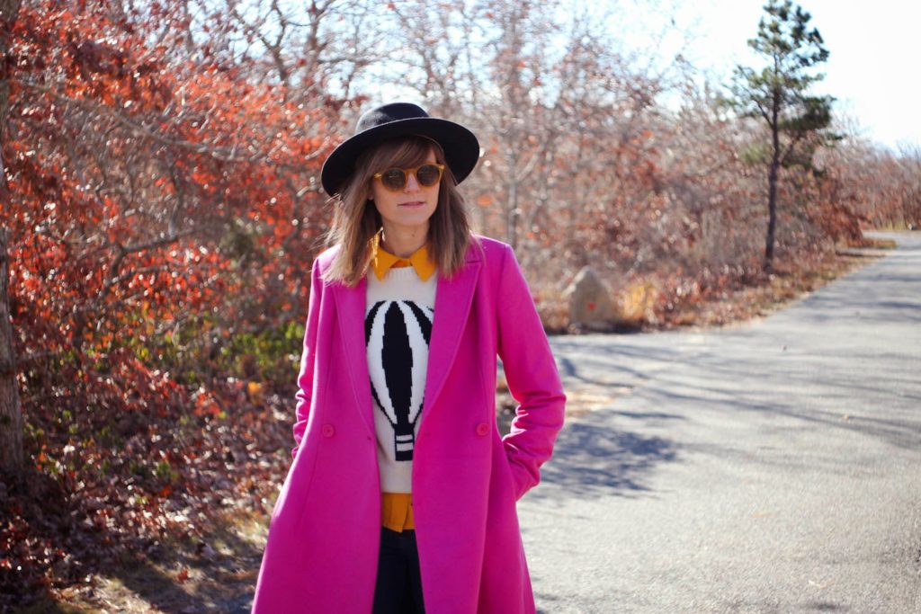 kate spade saturday a-line coat, hot air balloon sweater, nyc blogger, nyc fashion blogger, vintage fashion blog, nyc vintage blog