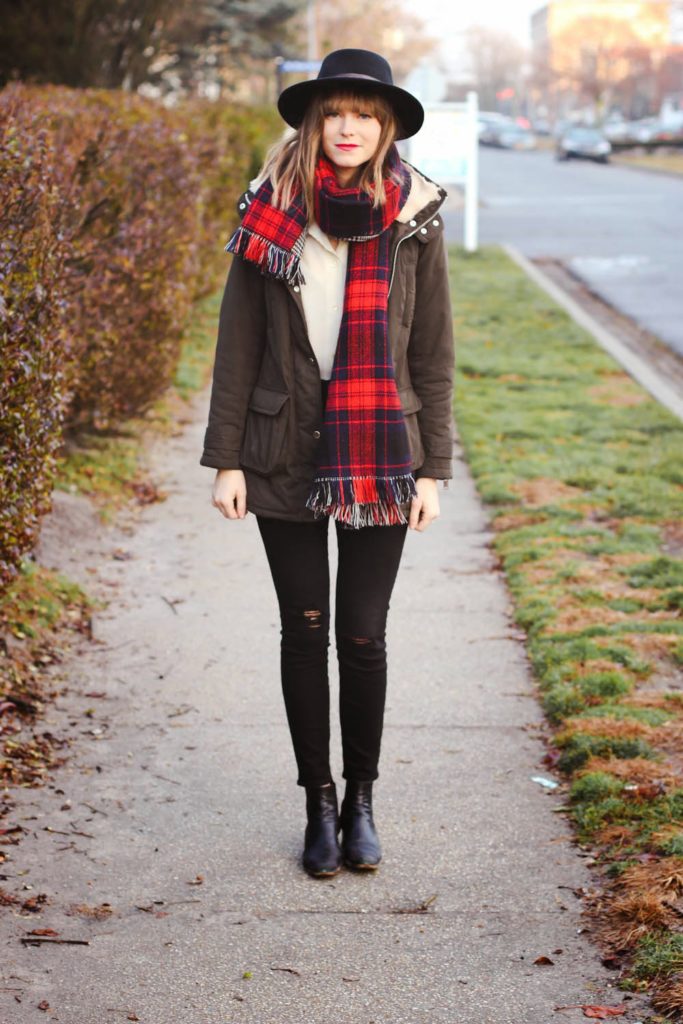 joe fresh plaid scarf, forever 21 jacket, vintage fashion blog, nyc fashion blog