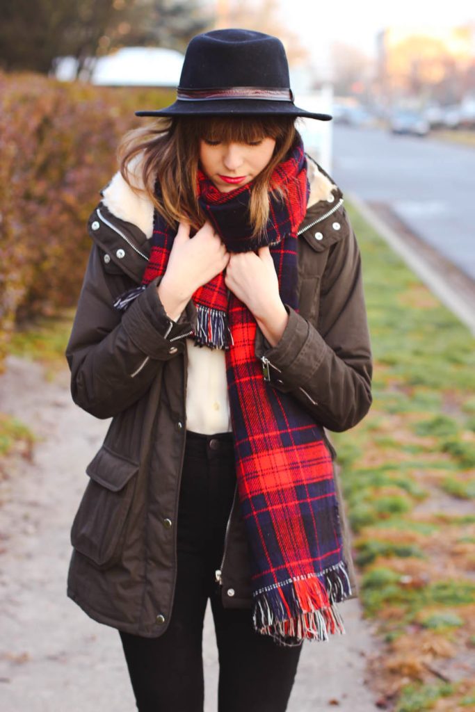 joe fresh plaid scarf, forever 21 jacket, vintage fashion blog, nyc fashion blog