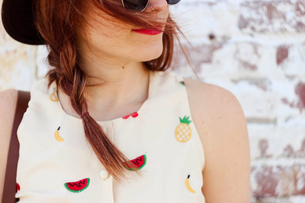 pepa loves fruit dress, nyc blog, nyc fashion blog, vintage fashion blog, nyc vintage blog, spring outfit, long beach ny