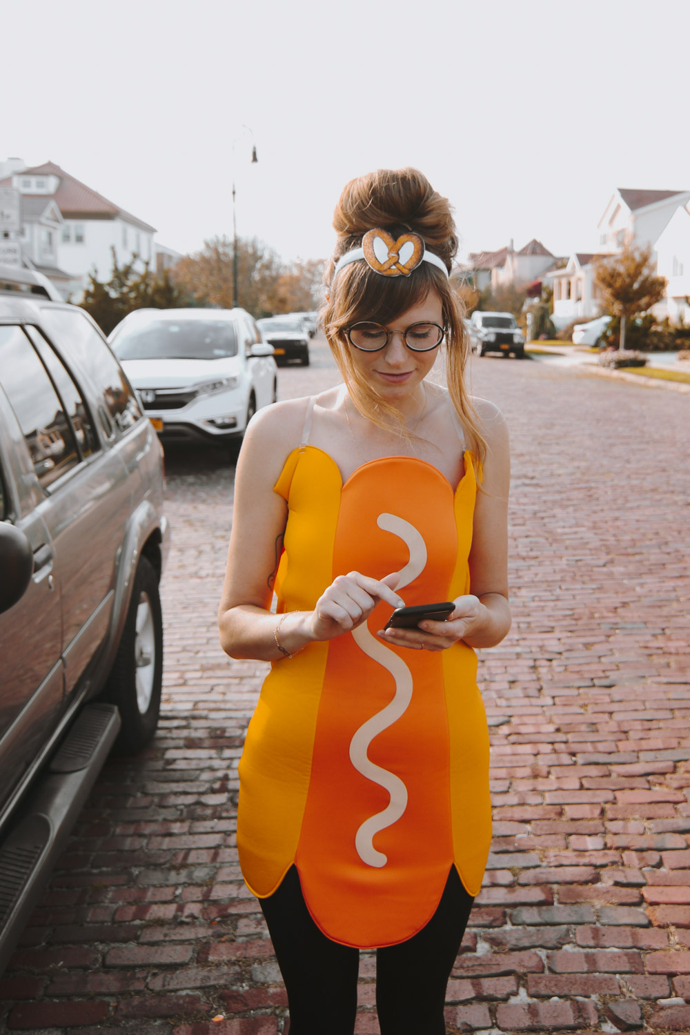 hot dog costume, couples hot dog costume, uber