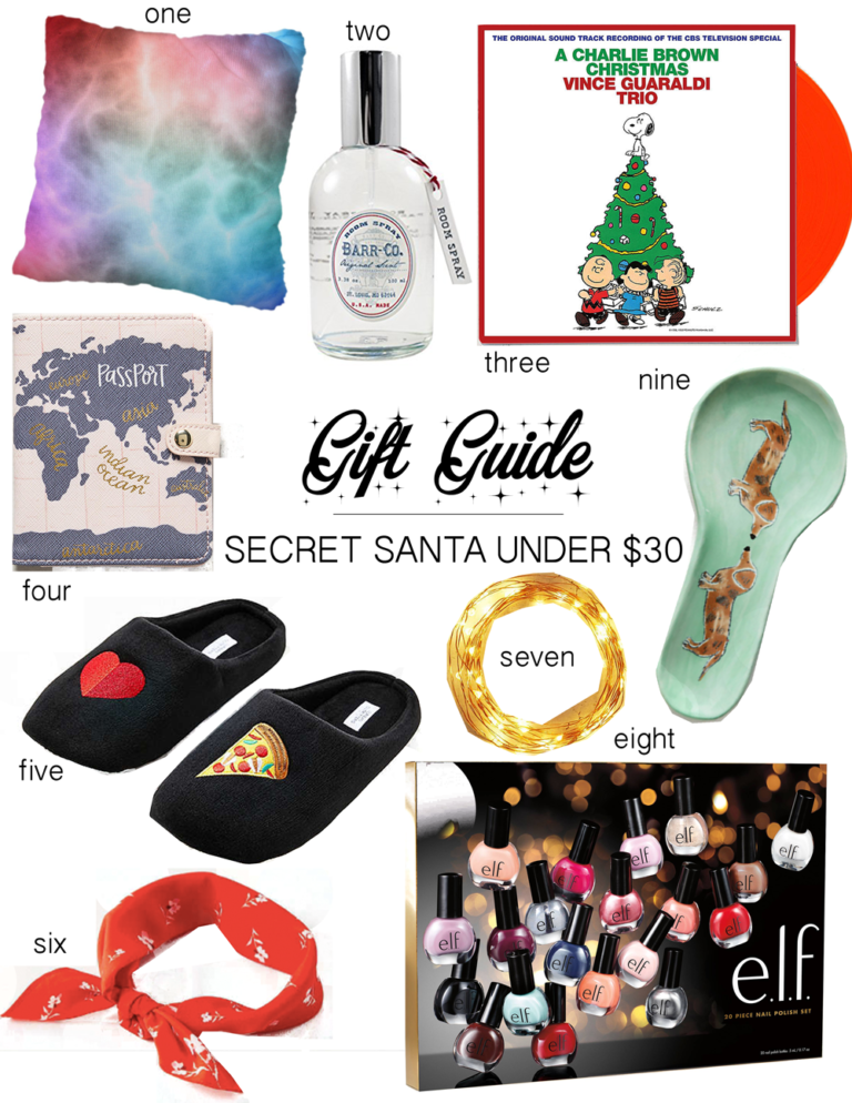 Gift Guide: Secret Santa Ideas For $30 And $50 Budget